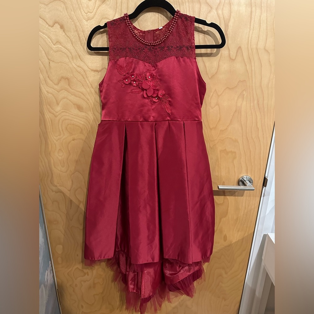 Elegant Red Kids Dress
